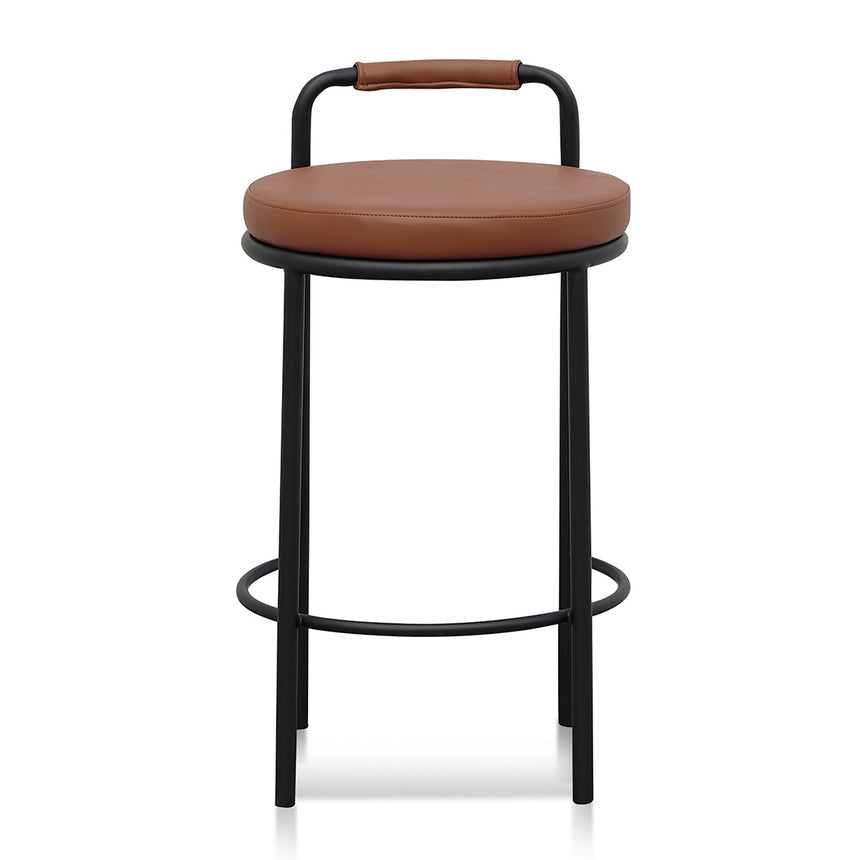 x2 65cm Bar Stool - Brown (Set of 2) - View 3