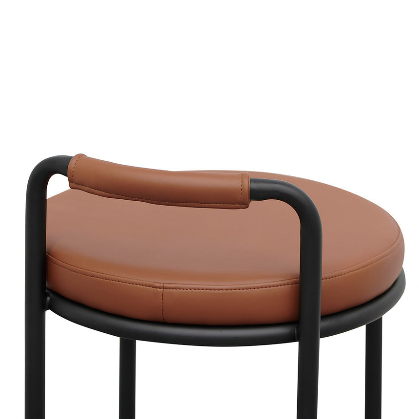 x2 65cm Bar Stool - Brown (Set of 2) - View 9