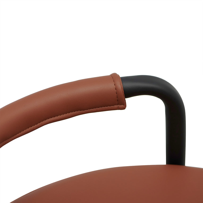 x2 65cm Bar Stool - Brown (Set of 2) - View 8