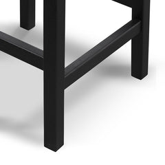 Ex Display - CBS8507-OW 65cm Rattan Bar Stool - Full Black
