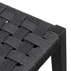 Ex Display - CBS8507-OW 65cm Rattan Bar Stool - Full Black