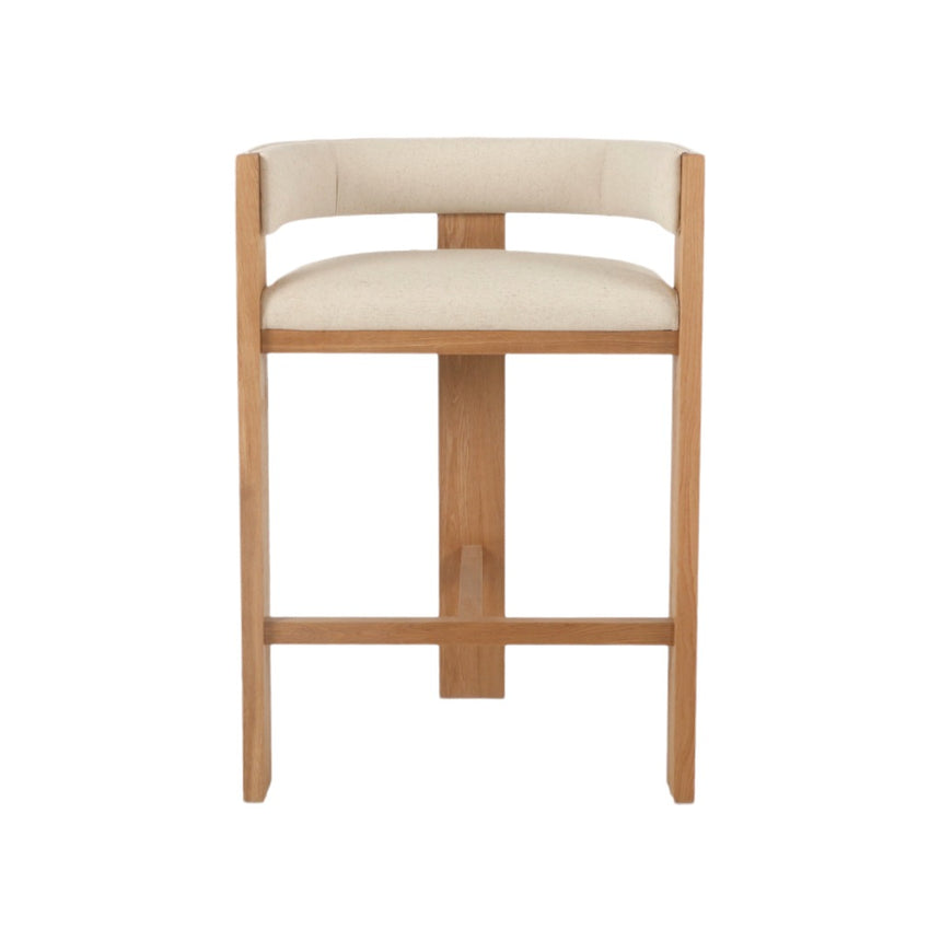 Natural Barstool - Light Beige - View 2