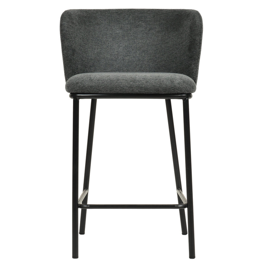 x2 65cm Bar Stool - Charcoal Grey (Set of 2) - View 3