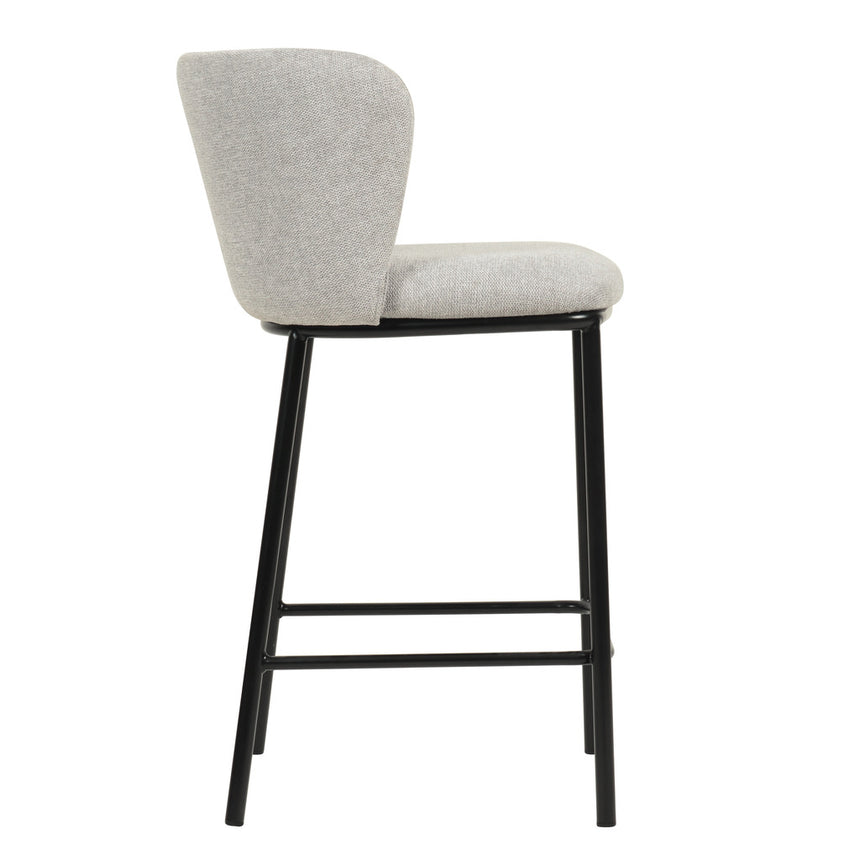 65cm Bar Stool - Coastal Light Grey (Set of 2) - View 3