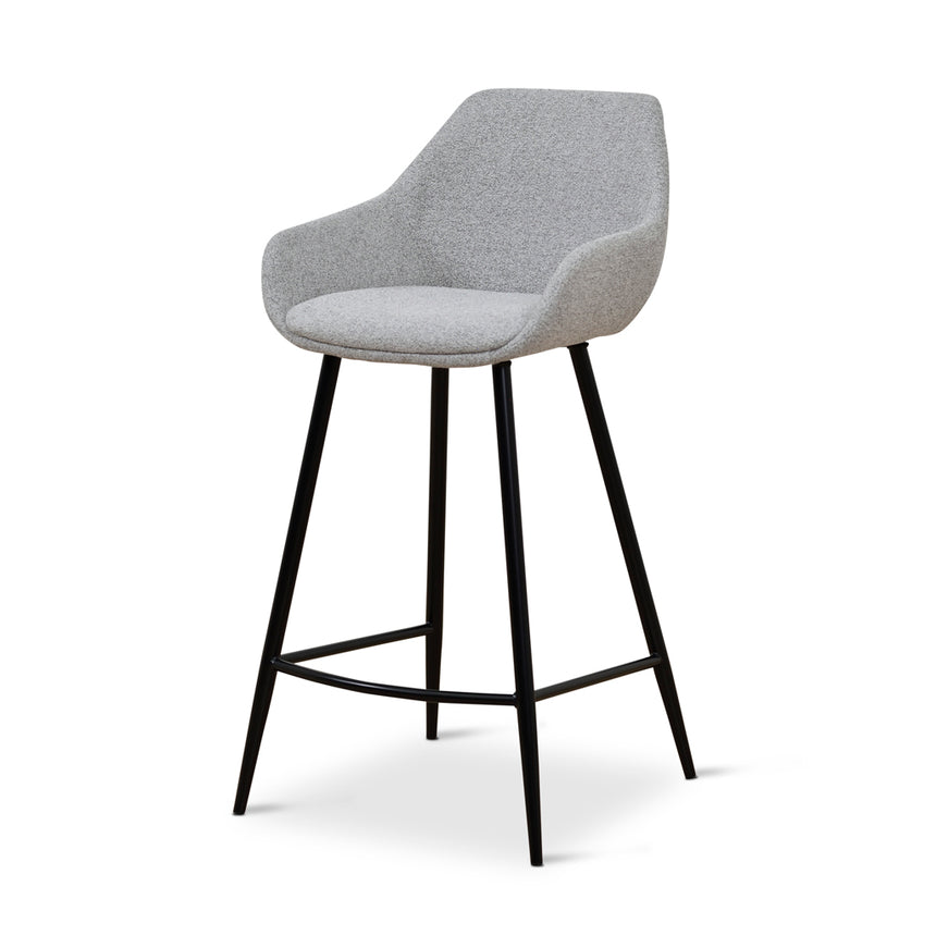 68cm Fabric Bar Stool - Spec Grey - (Set of 2) - View 2
