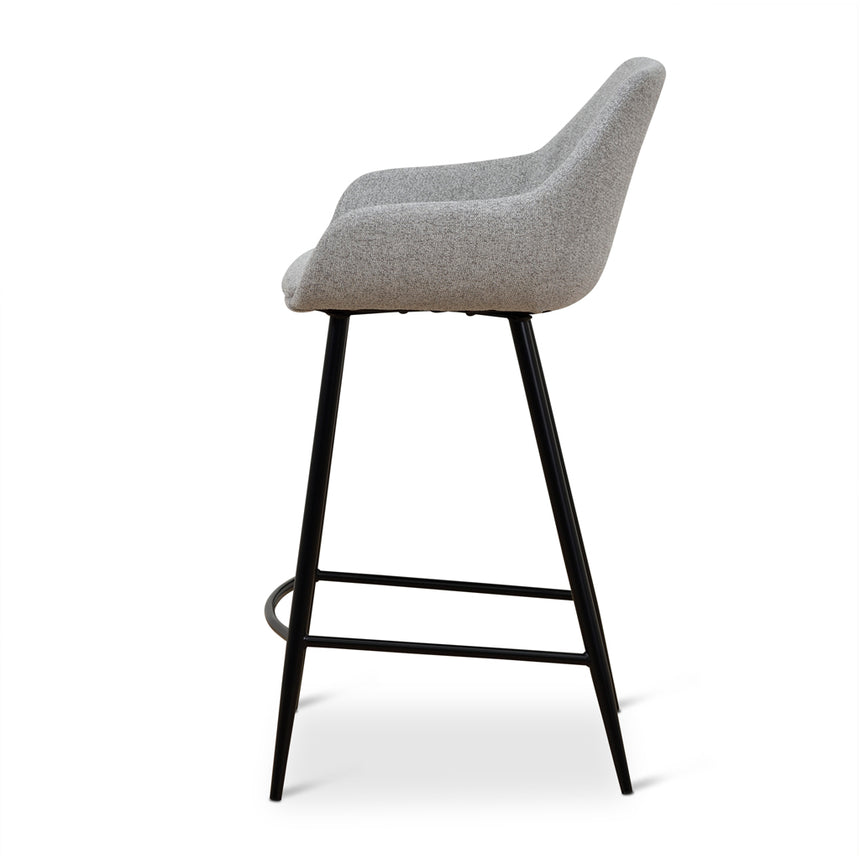 68cm Fabric Bar Stool - Spec Grey - (Set of 2) - View 6