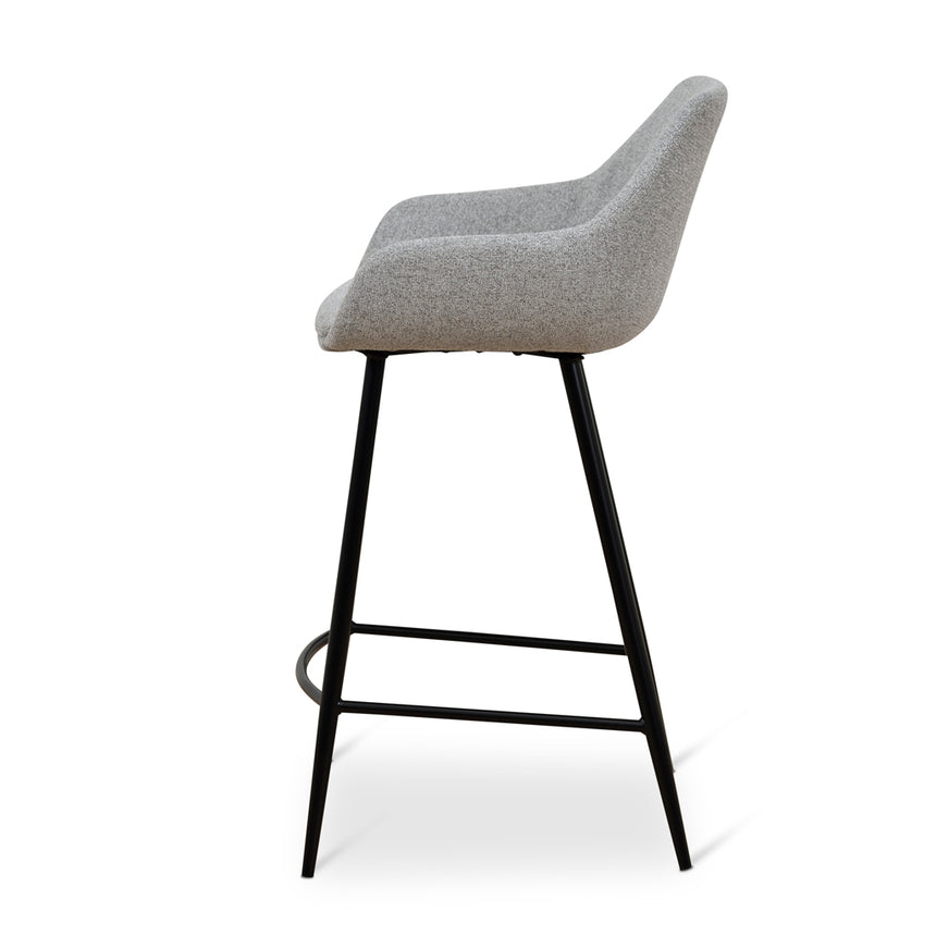 68cm Fabric Bar Stool - Spec Grey - (Set of 2) - View 8