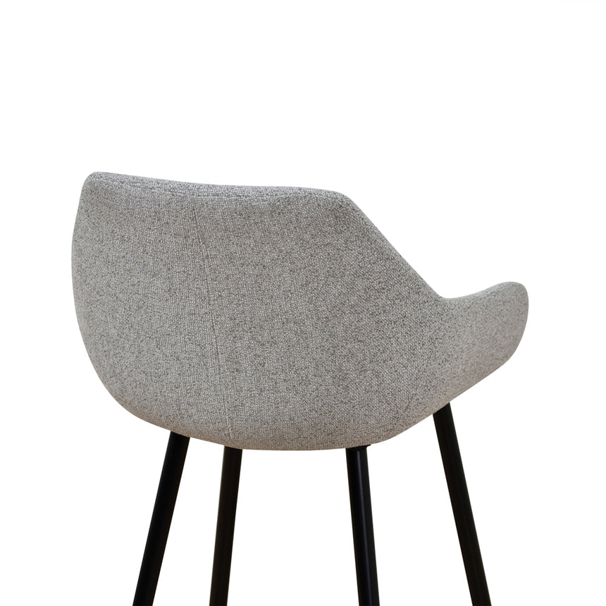 68cm Fabric Bar Stool - Spec Grey - (Set of 2) - View 10