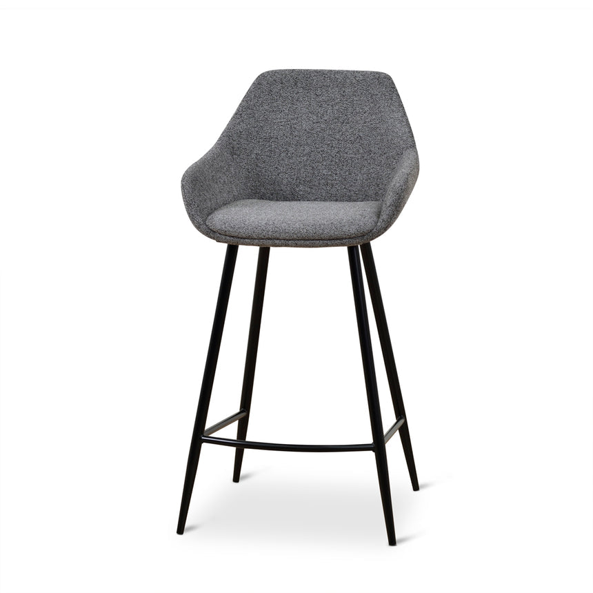 68cm Fabric Bar Stool - Spec Charcoal - (Set of 2) - View 2