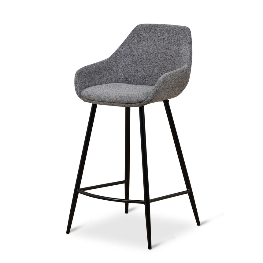 68cm Fabric Bar Stool - Spec Charcoal - (Set of 2) - View 4