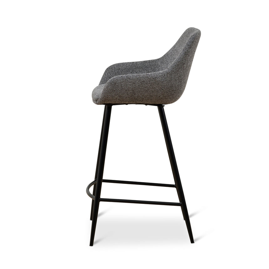 68cm Fabric Bar Stool - Spec Charcoal - (Set of 2) - View 5