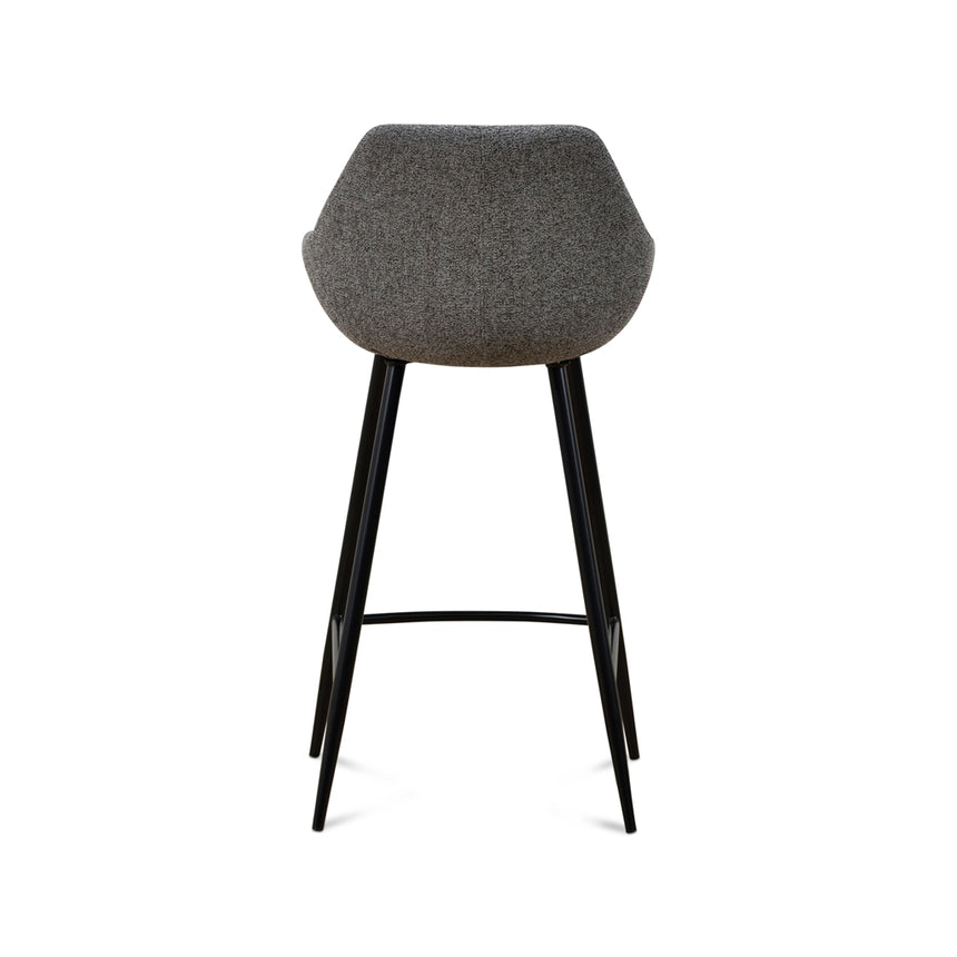 68cm Fabric Bar Stool - Spec Charcoal - (Set of 2) - View 6
