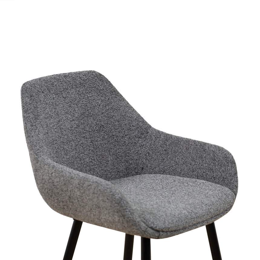 68cm Fabric Bar Stool - Spec Charcoal - (Set of 2) - View 9