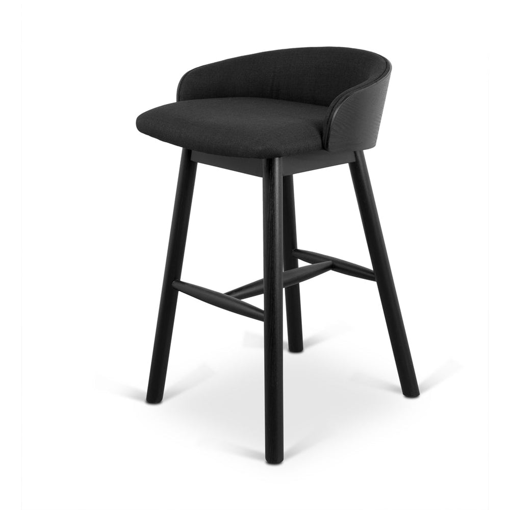 65cm Bar Stool - Full Black