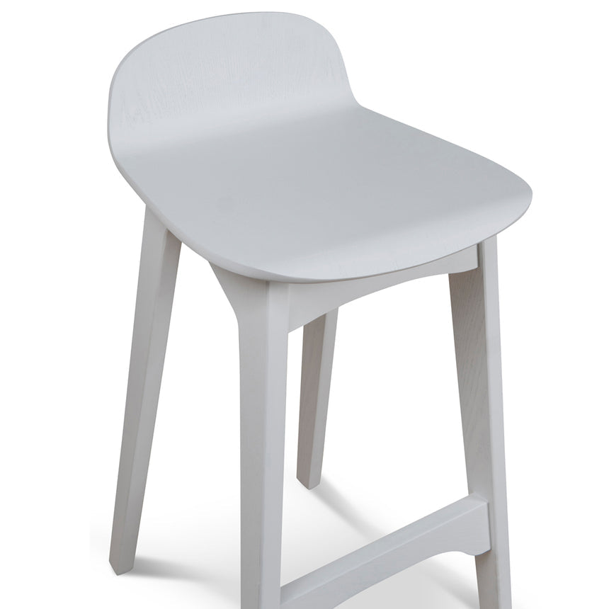 65cm Bar Stool - Full White - View 10