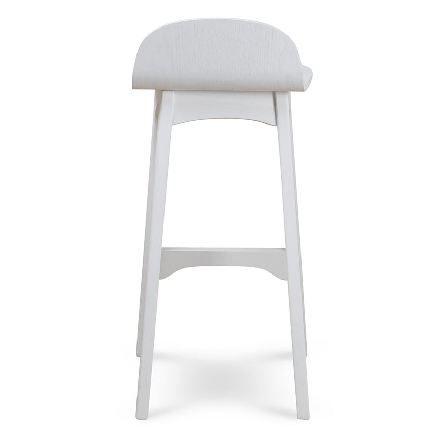 65cm Bar Stool - Full White - View 2