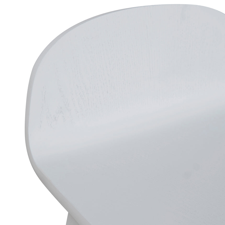 65cm Bar Stool - Full White - View 8
