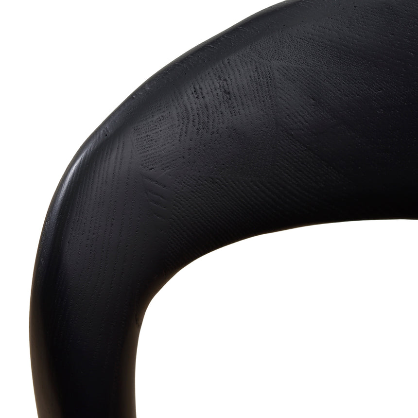 65cm Bar Stool - Full Black (Set of 2) - View 15