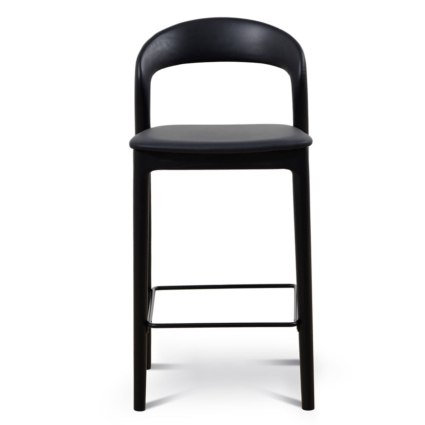 65cm Bar Stool - Full Black (Set of 2) - View 3
