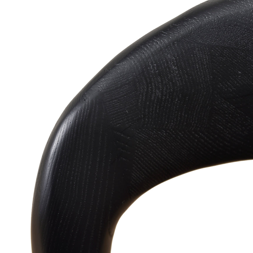 65cm Bar Stool - Full Black (Set of 2) - View 10