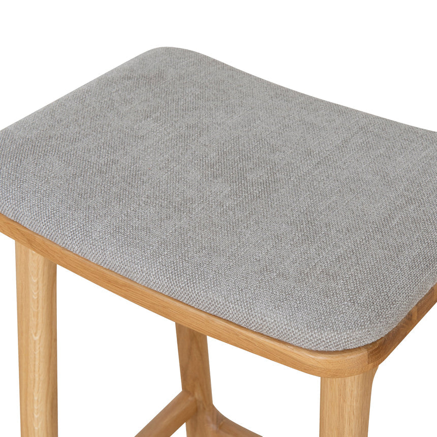 67cm Natural Bar Stool - Grey - View 12