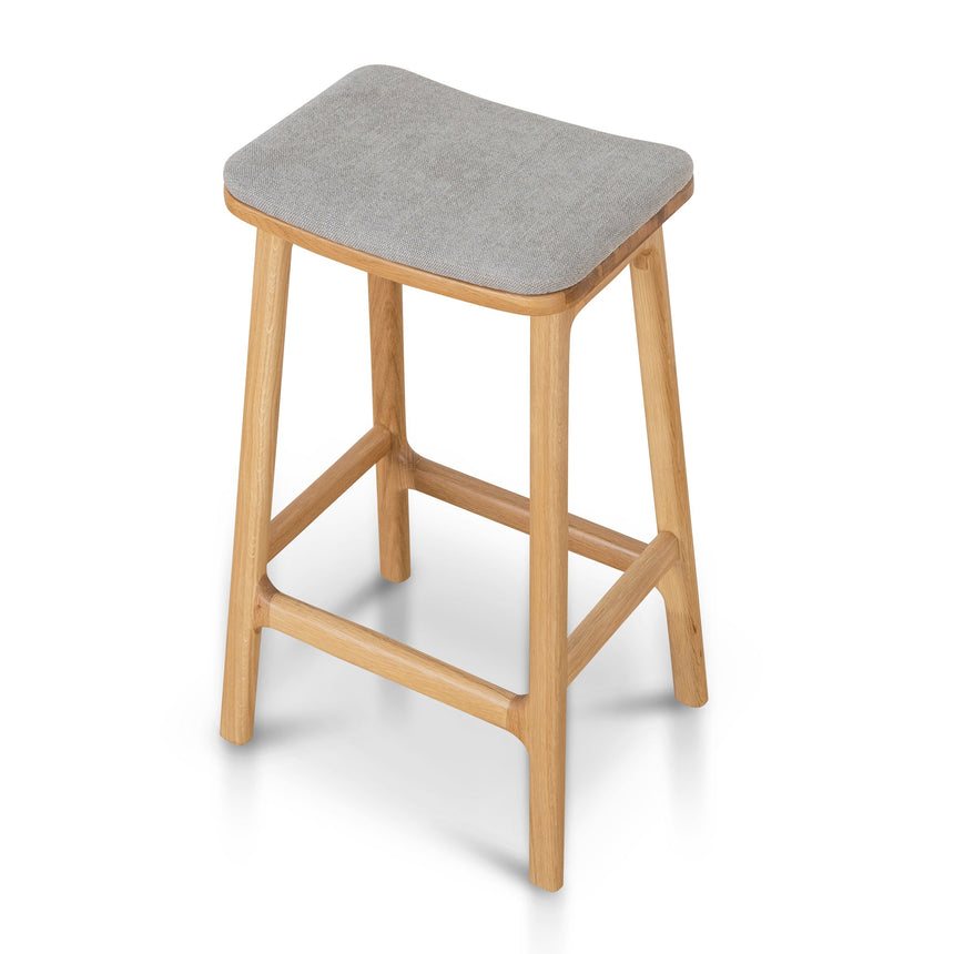 67cm Natural Bar Stool - Grey - View 4