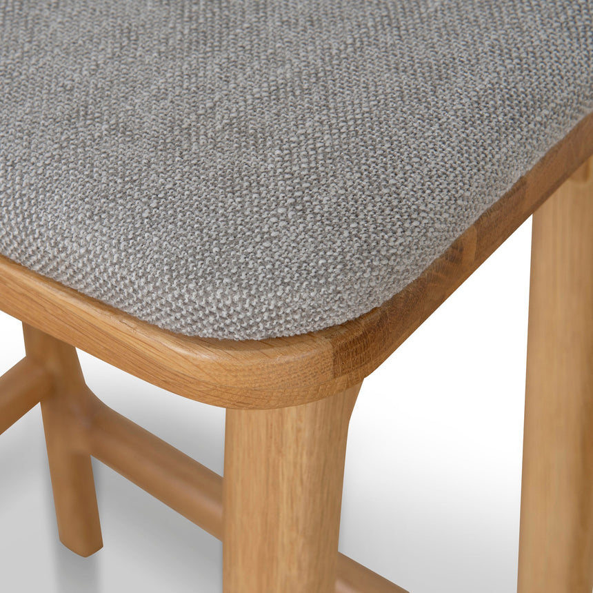 67cm Natural Bar Stool - Grey - View 6
