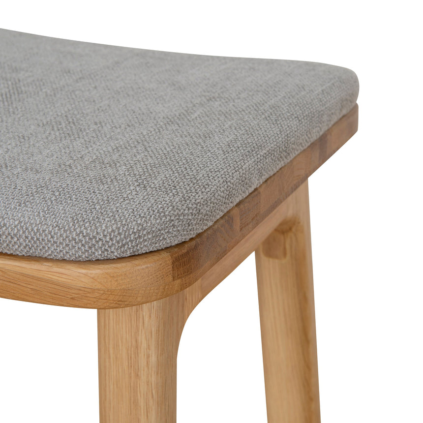 67cm Natural Bar Stool - Grey - View 8