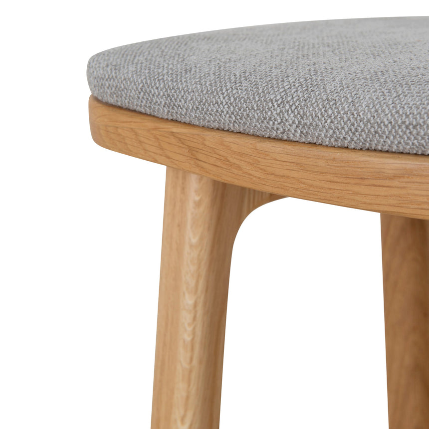 67cm Natural Bar Stool - Grey - View 10