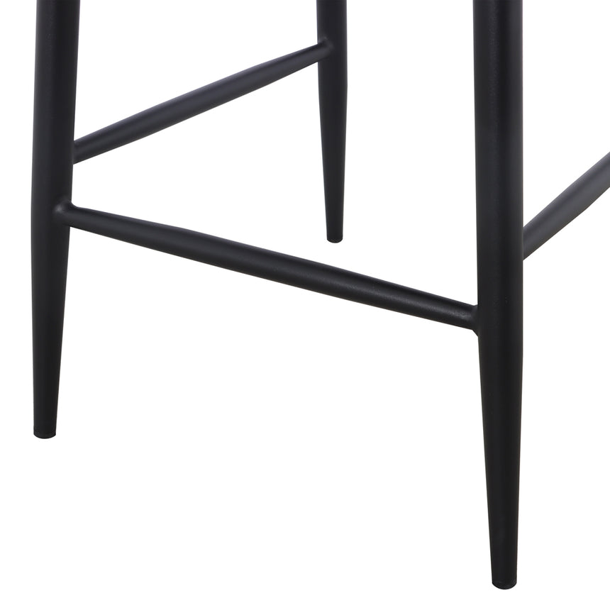 65cm Bar Stool - Pearl Grey Boucle (Set of 2) - View 10