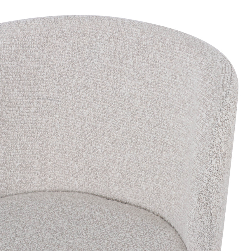 65cm Bar Stool - Pearl Grey Boucle (Set of 2) - View 8