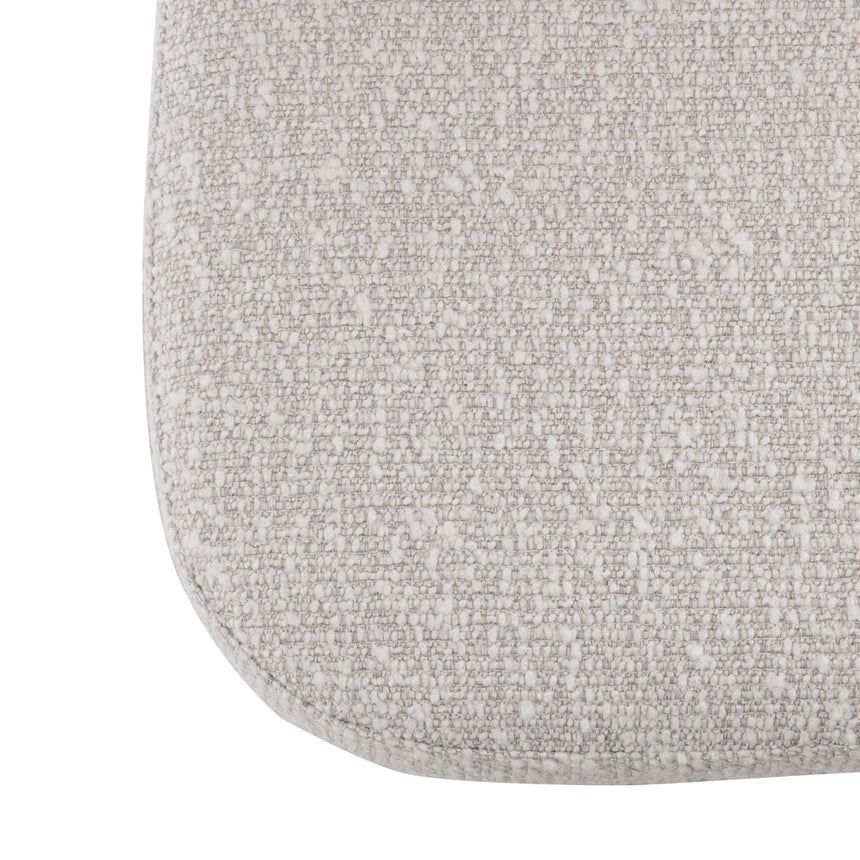 65cm Bar Stool - Pearl Grey Boucle (Set of 2) - View 9
