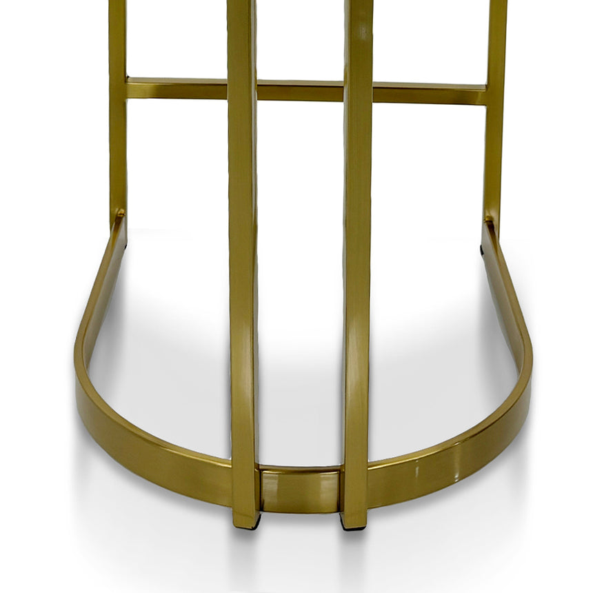 Ex Display - CBS8924-BS Silver Grey Boucle Bar Stool - Golden Base - View 8