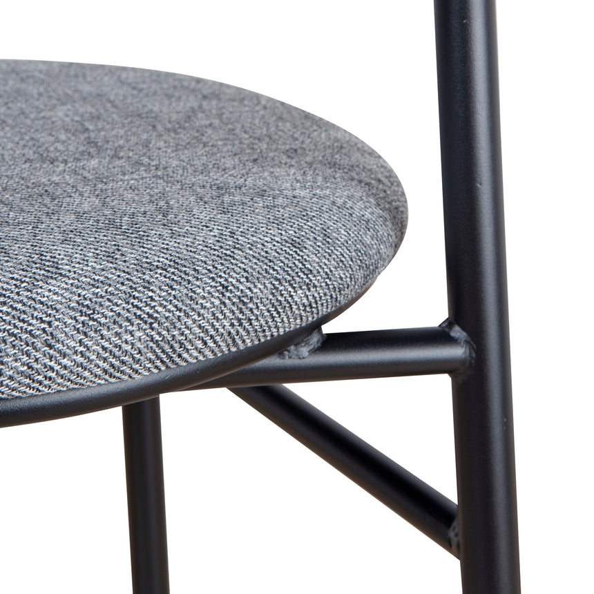 65cm Bar Stool - Lava Grey (Set of 2) - View 13