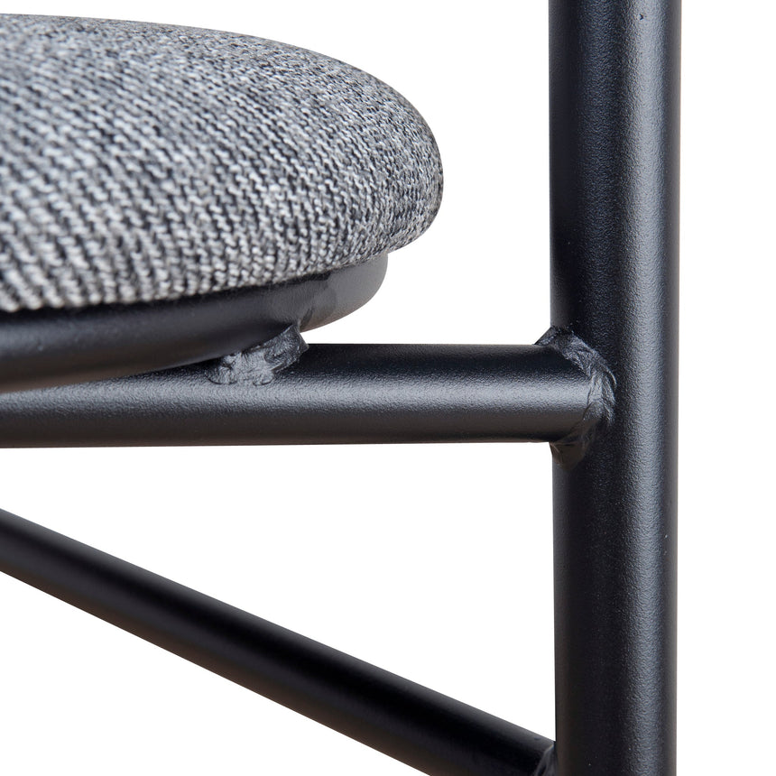 65cm Bar Stool - Lava Grey (Set of 2) - View 15