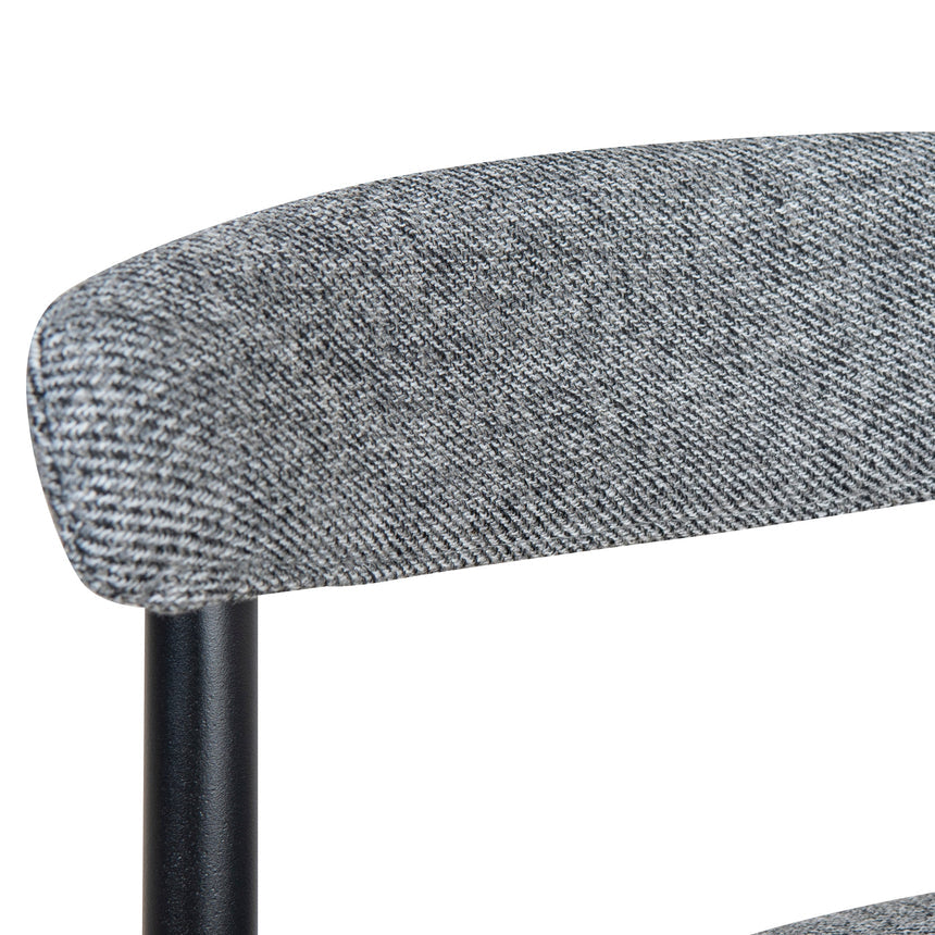 65cm Bar Stool - Lava Grey (Set of 2) - View 7