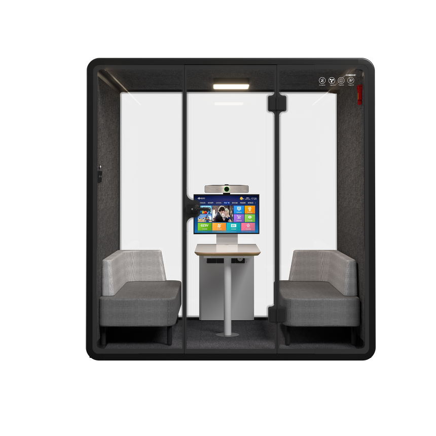 Silent Meeting Pod Large Black (4 person) by Humble Office - View 2