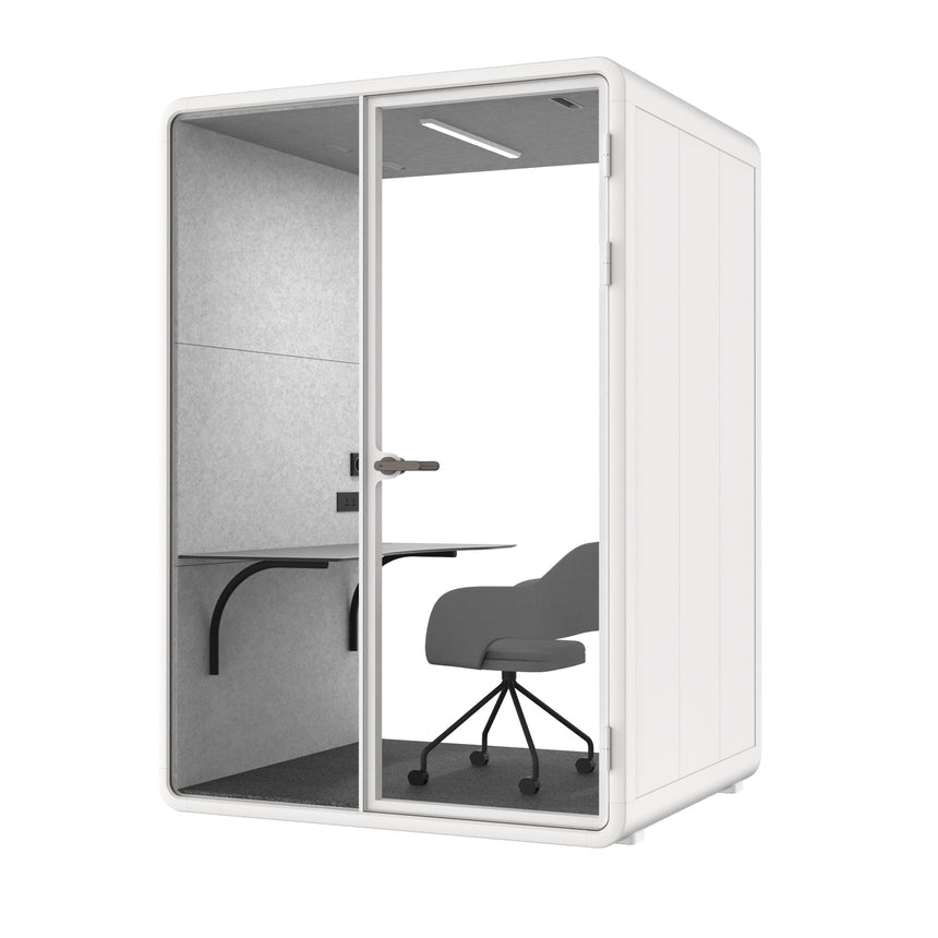 Evolve Medium Office Pod - White By Humble Office - View 5