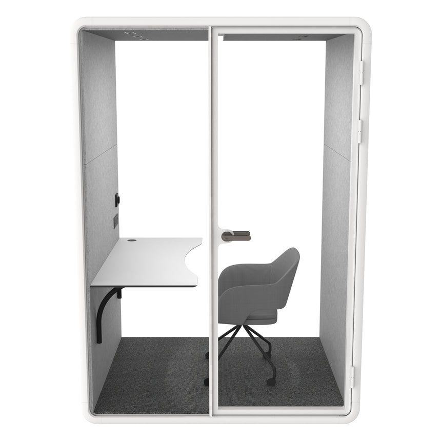 Evolve Medium Office Pod - White By Humble Office - View 4