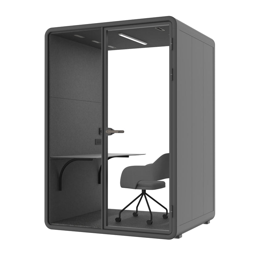 Evolve Medium Office Pod - Black By Humble Office - View 5