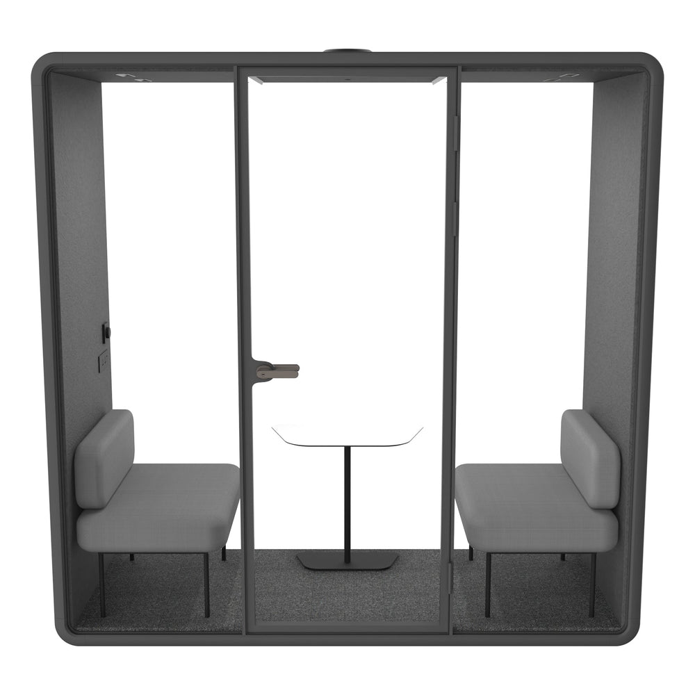 Evolve 2 Person Slim Large Meeting Pod - Black by Humble Office - View 5