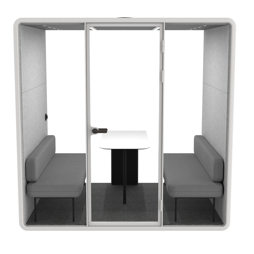 Evolve 4 Person Large Meeting Pod - White by Humble Office - View 4
