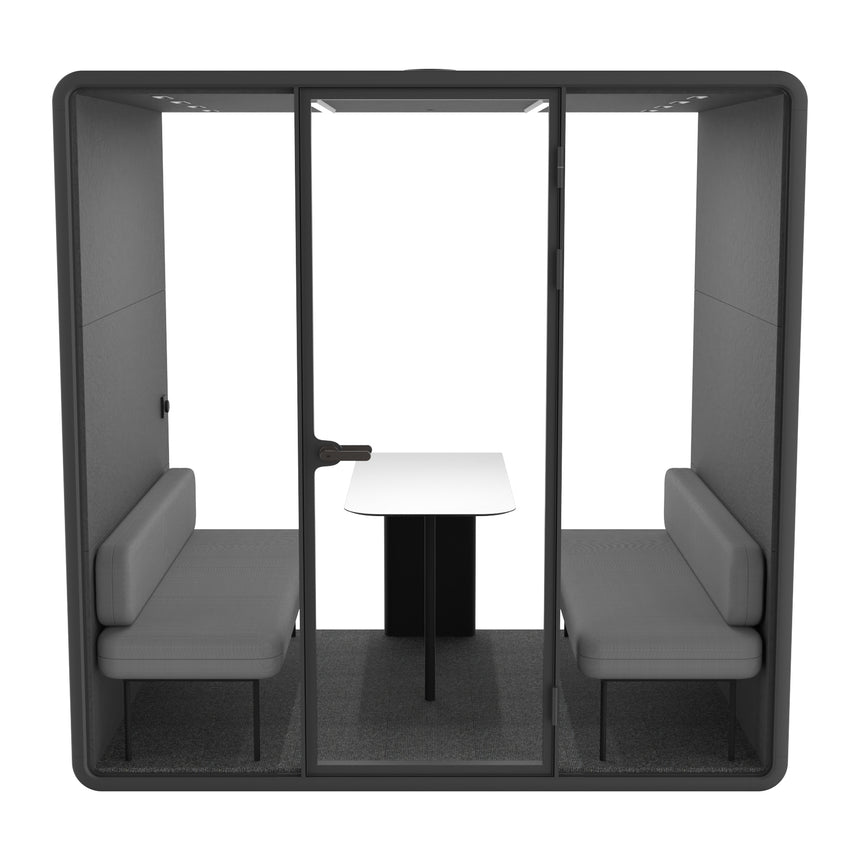 Evolve 4 Person Large Meeting Pod - Black by Humble Office - View 4