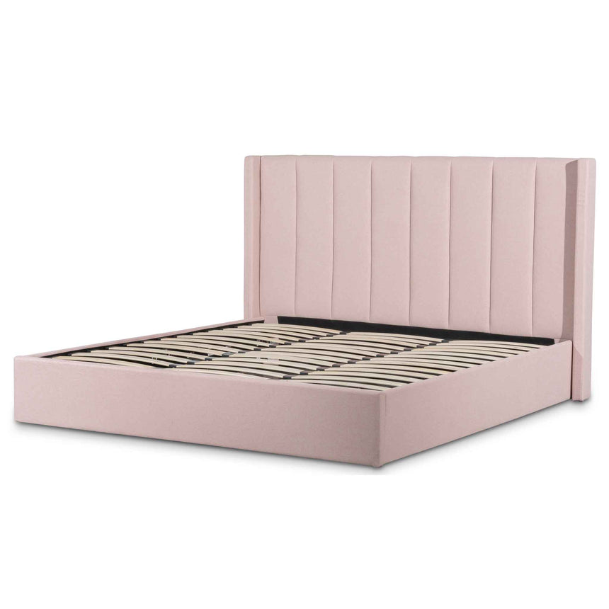 Florence King Bed | Blush Pink Storage | Myka Home