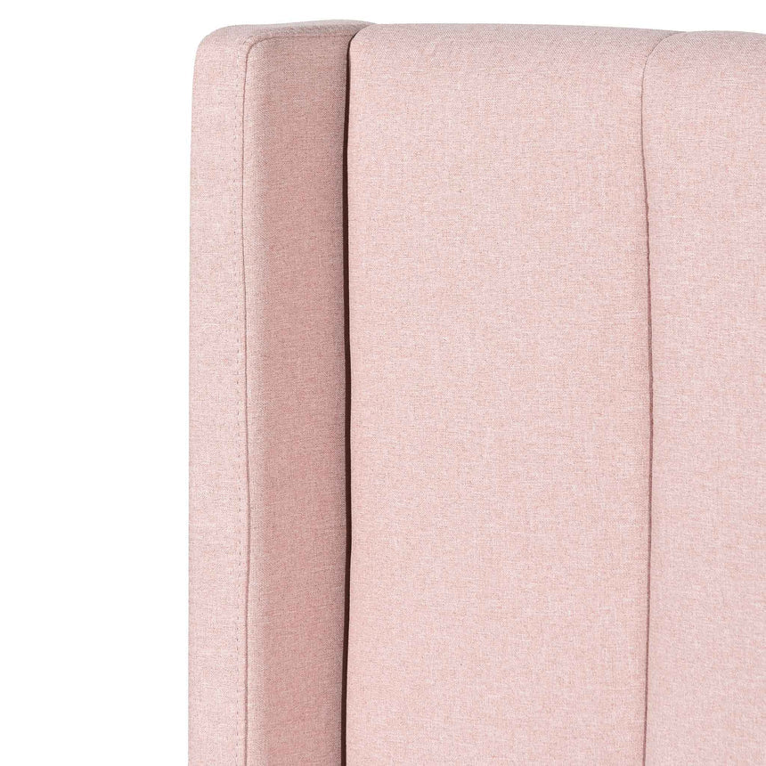 Florence King Bed | Blush Pink Storage | Myka Home - View 7