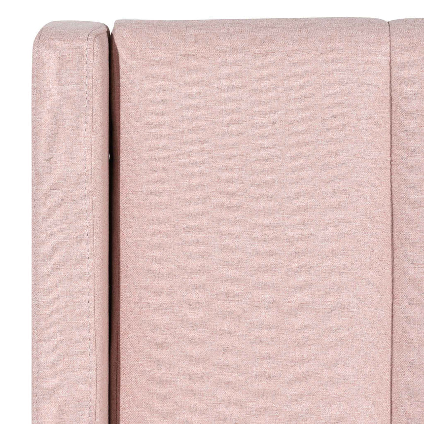 Florence King Bed | Blush Pink Storage | Myka Home - View 9