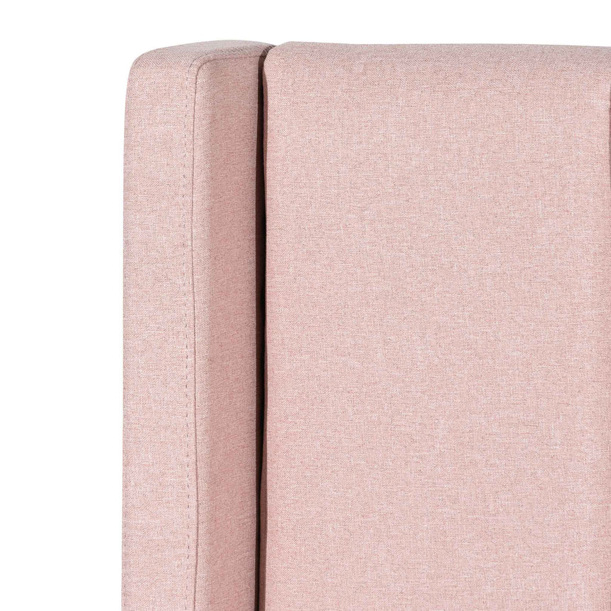 Florence King Bed | Blush Pink Storage | Myka Home - View 10