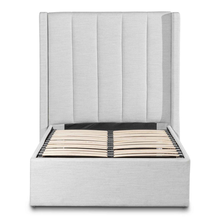 Slate Single Bed Frame | Pearl Grey Storage | Myka Home - View 2