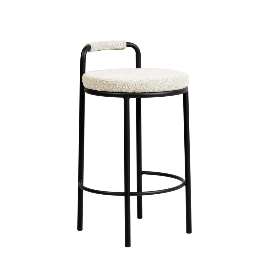 x2 65cm Bar Stool - Clay Grey (Set of 2) - View 2