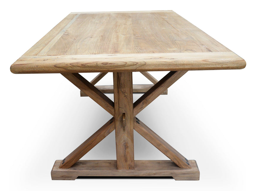 Dining Table 1.98m - Rustic Natural - View 3